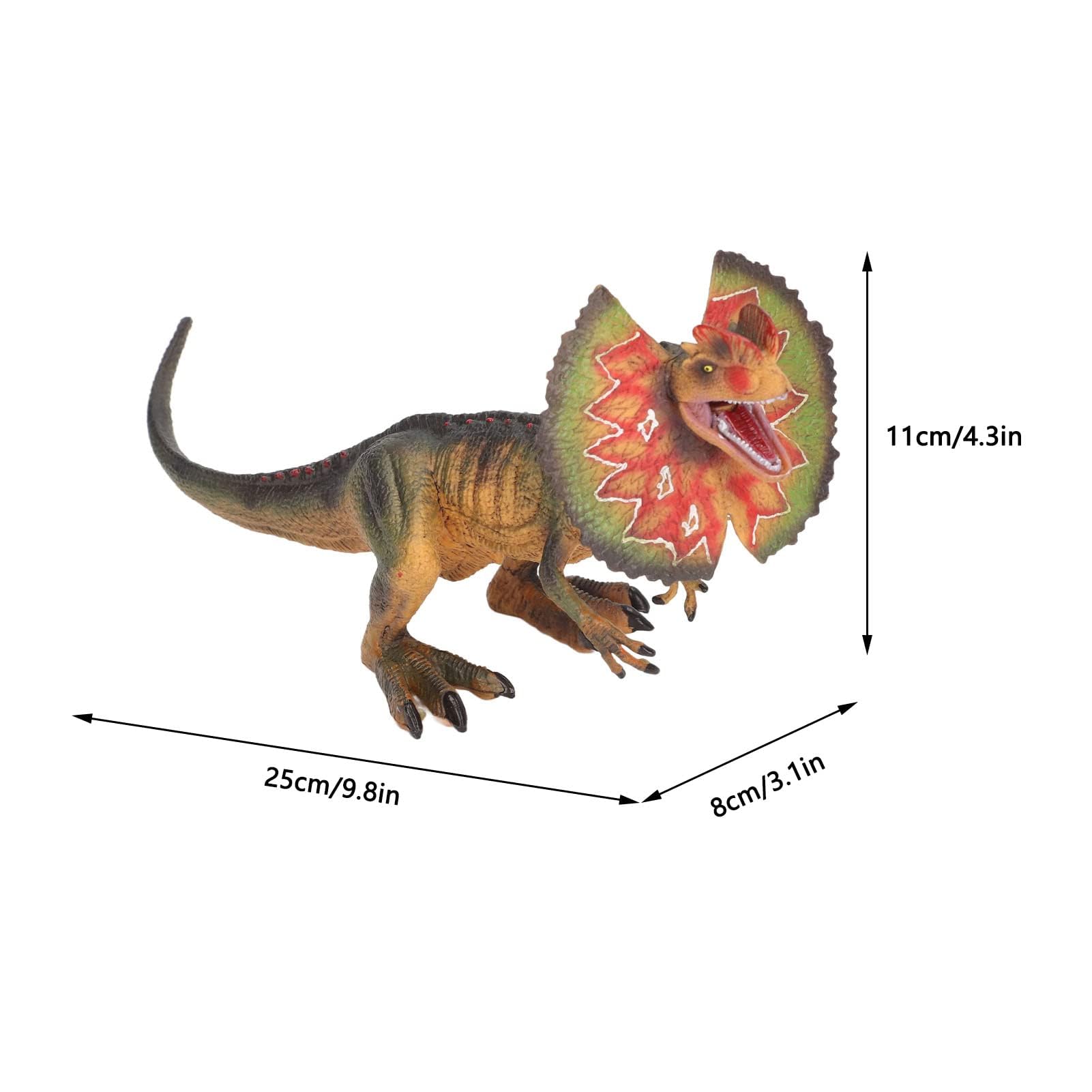 Modelo de Dilofosaurio, Figura de Dinosaurio para Niños, Colección de Juguetes, Regalo de Cumpleaños para Mayores de 3 Años