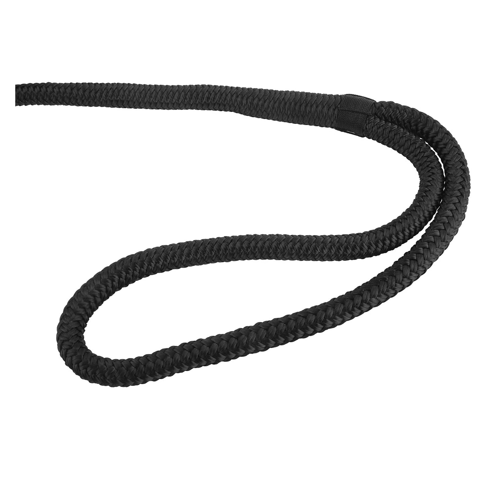 FreeTec 4-częściowa linka do łodzi Fenderleine Nylon Dockline cumownicza linka do błotników lina do łodzi z oczkiem 12 mm średnica 4,5 m długości czarna