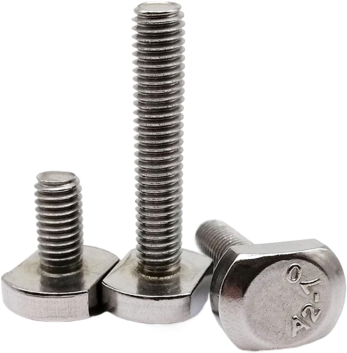 T-Head Bolts Hammer Head Bolt t Screw 5/10PCS M5 M6 M8 304 A2-70 Stainless Steel T-Slot Chute Rail Track T Shape Type Rectangle Hammer Head Screw Bolt 20mm,10pcs M6(M5*20mm)