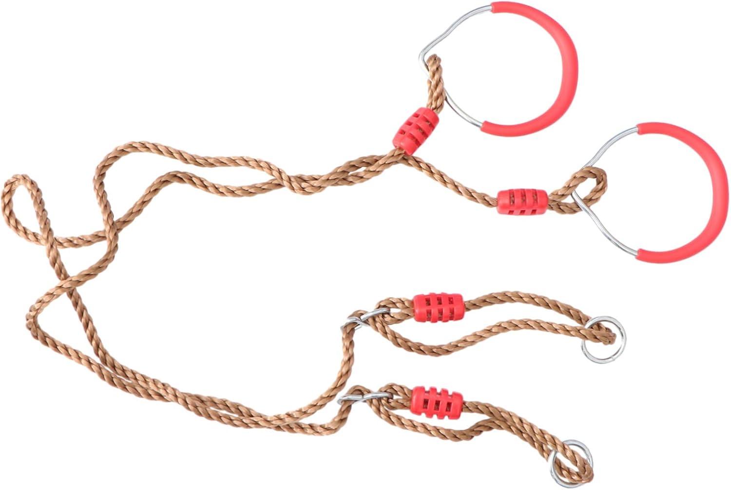 1 Pair Fitness Rings Heavy Duty Workout Equipment for Strength Training Indoor Use and Muscle Exercise Supports Up to Load