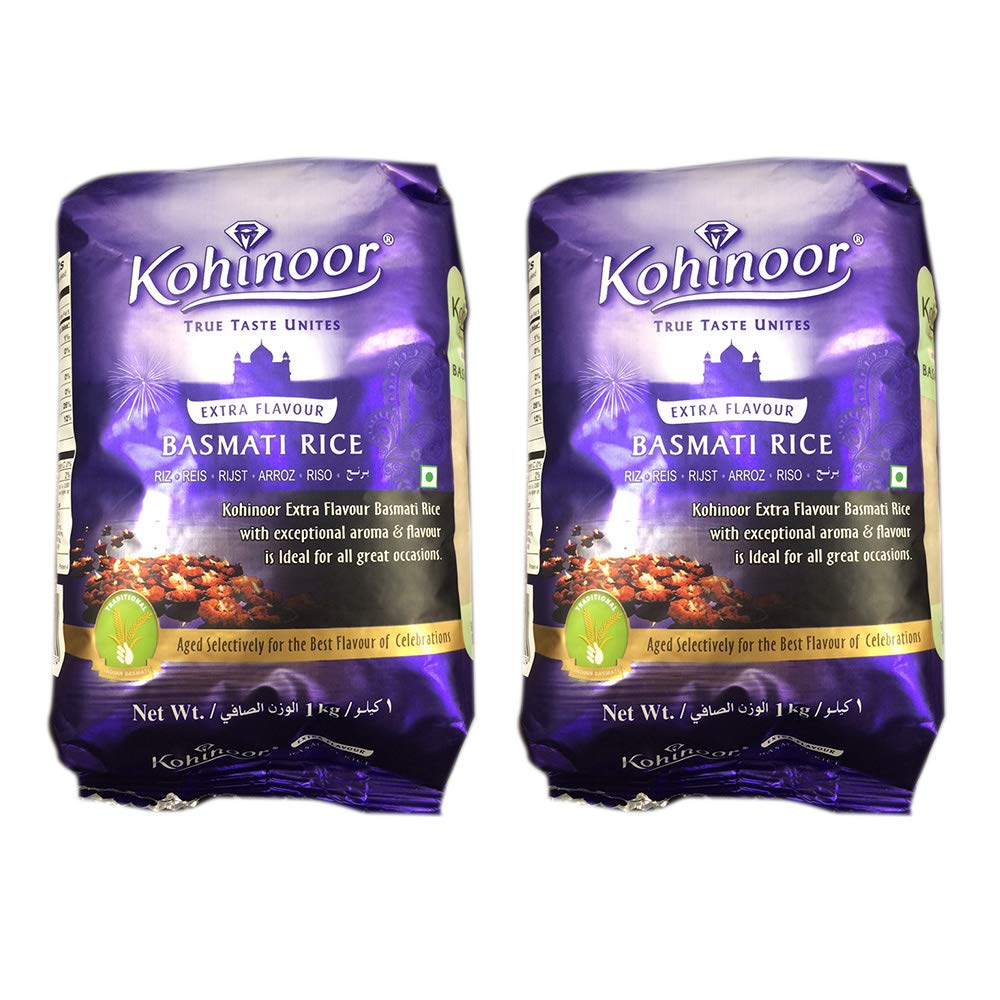 Amazon.co.jp: バスマティライス 2kg 【1kg×2袋】 kohinoor コヒノール