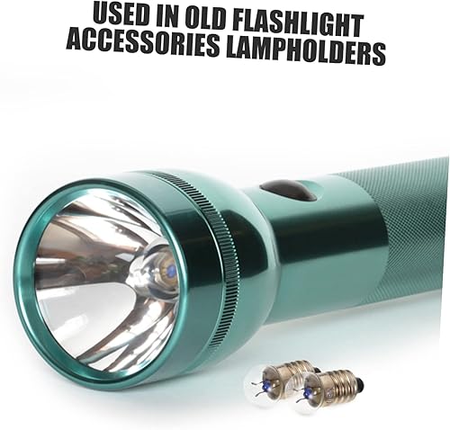 Miniatura 2 de 10 unids soporte de plástico pequeñas linternas mini LED E10 linterna bombillas reemplazo 12v prueba luz E10 bombilla LED bombillas calentador