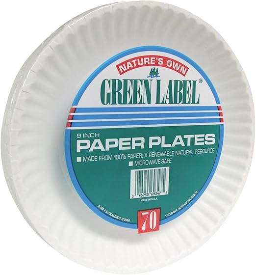 Nature's Own Green Label Paper Plates