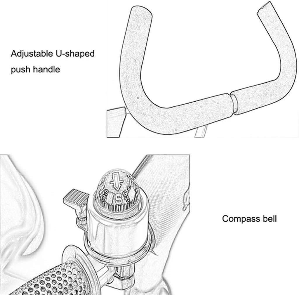 Three-Wheeled Trike, Three-Wheeled Bicycle for Kids, Outdoor Push Bike for Kids Aged 2-6, with Adjustable Push Rod, 3 Colors, 64x74x47cm (Color: Yellow)
