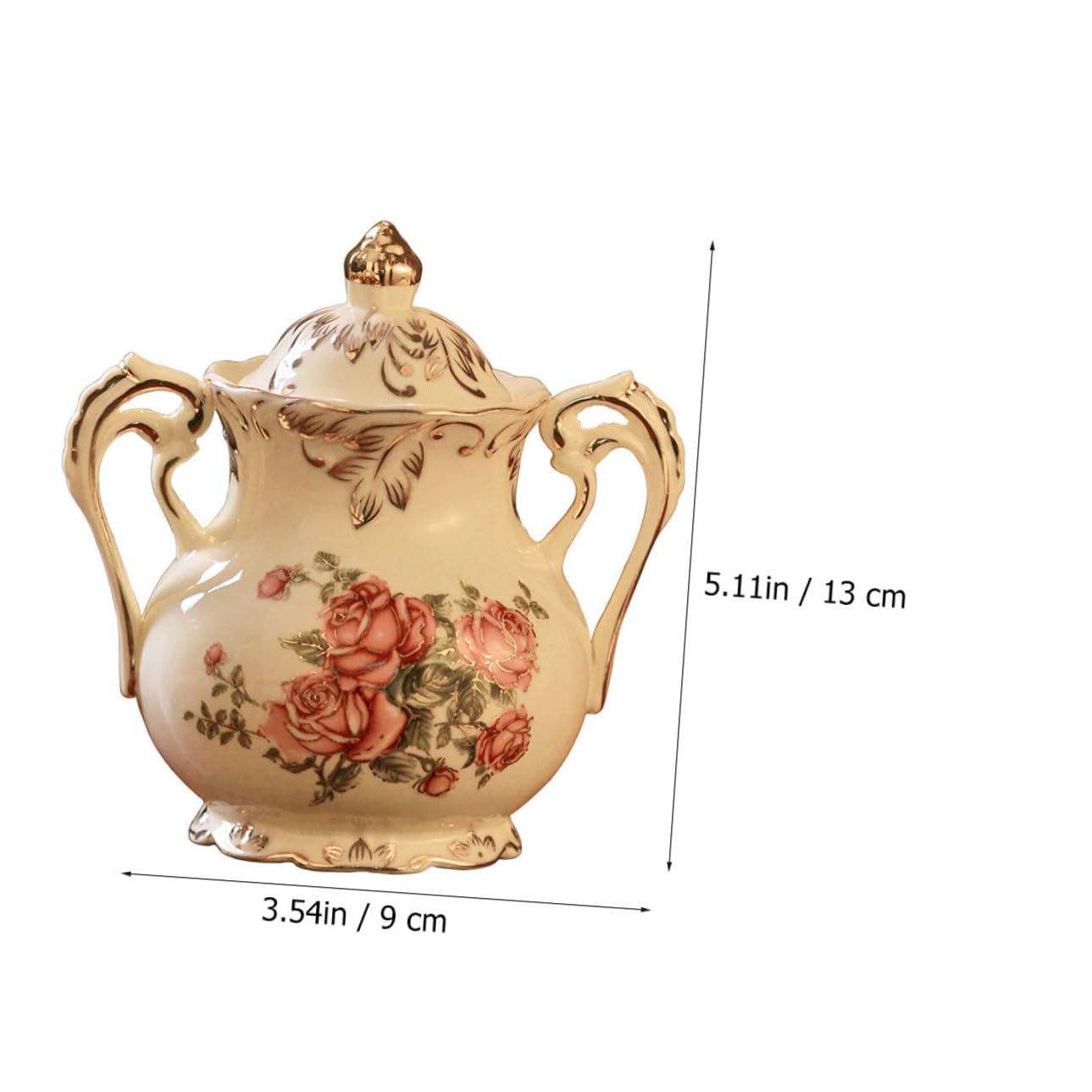 LIFKOME Tarro y Almacenamiento Práctico de Caramelos para Dulces Tapa de Cerámica Elegante y Creativo, Adecuado para Decoración del Hogar