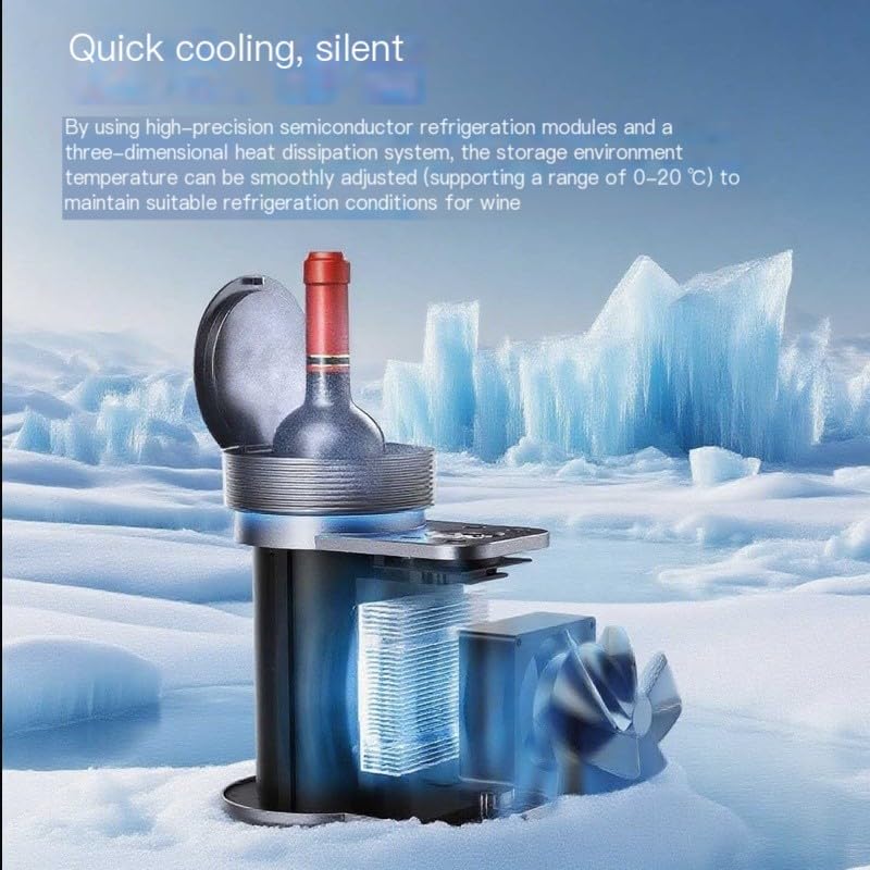 Smart Red Wine Ice Bucket High-End Constant Temperature Home Mini Red Preservation Machine Freezer on Fridge.com - View 2