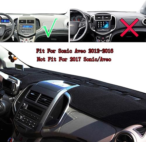 Miniatura 4 de Para Chevrolet Aveo Sonic 2012-2015 2016, Car Styling Dashboard Cover Pad Mat Dashmat Dash Parasol Proteger Alfombra Accesorios