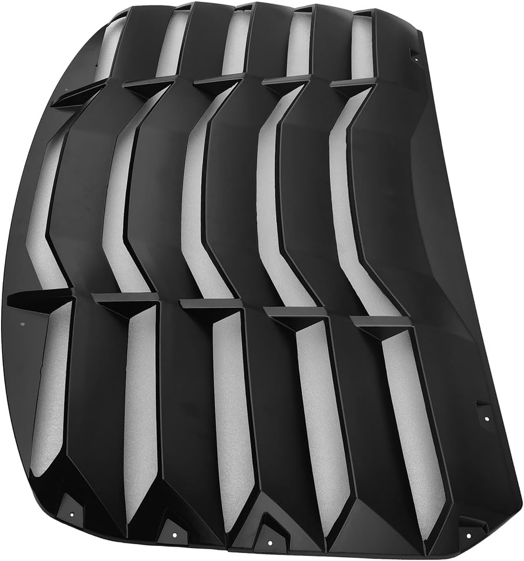Rear Window Louver, Compatible with 2022-2026 Toyota GR86 & 2022-2025 Subaru BRZ, Matte Black ABS Plastic IKON Style Aerodynamic Rear Sunshade Wind Deflection Cover, 2PCS