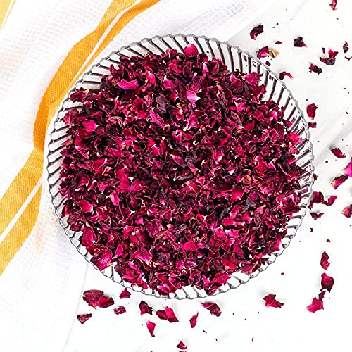 Image of Radha Govind Organic Sun Dried Rose Petals | Gulab Patti | Edible for Food and for Beautiful Hair & Skin (300 Gram)
