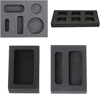 Abbraccia 4PCS Graphite Ingot Mold Furnace Casting Foundry Crucible Melting Tool for Smelting of Gold and Silver or Other Precious Metals