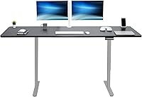 Vista 69 de VIVO DESK-KIT-E2B1B - Escritorio eléctrico de pie con motor doble, ajuste de altura de memoria, serie E2B, marco negro superior negro, DESK-KIT-E2B1B