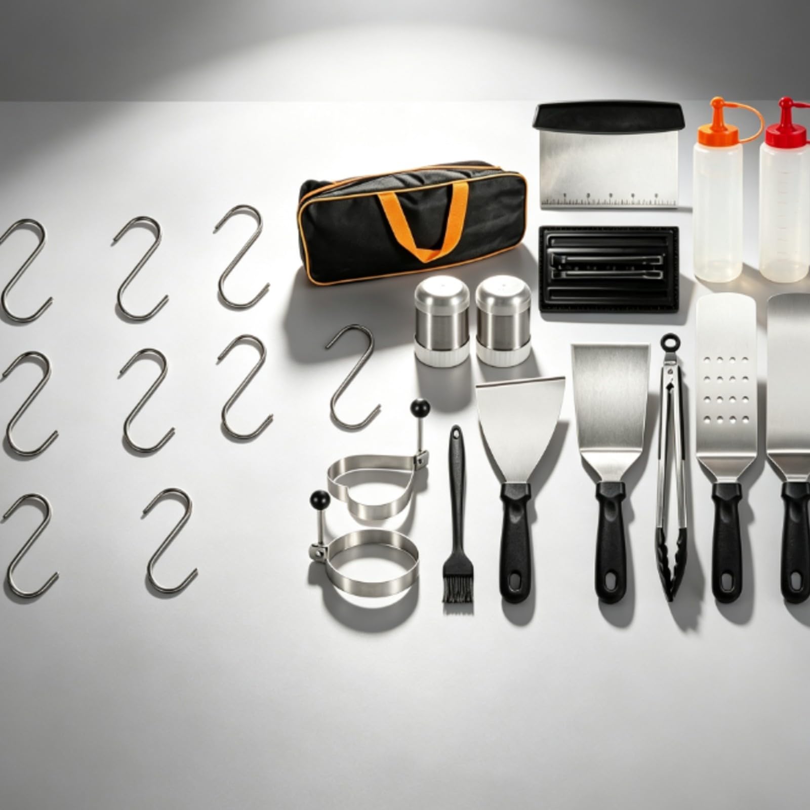 Utensilios para Parrilla con Bolsa | Organizado, Juego Utensilios para Barbacoa con Bolsa, Jardín