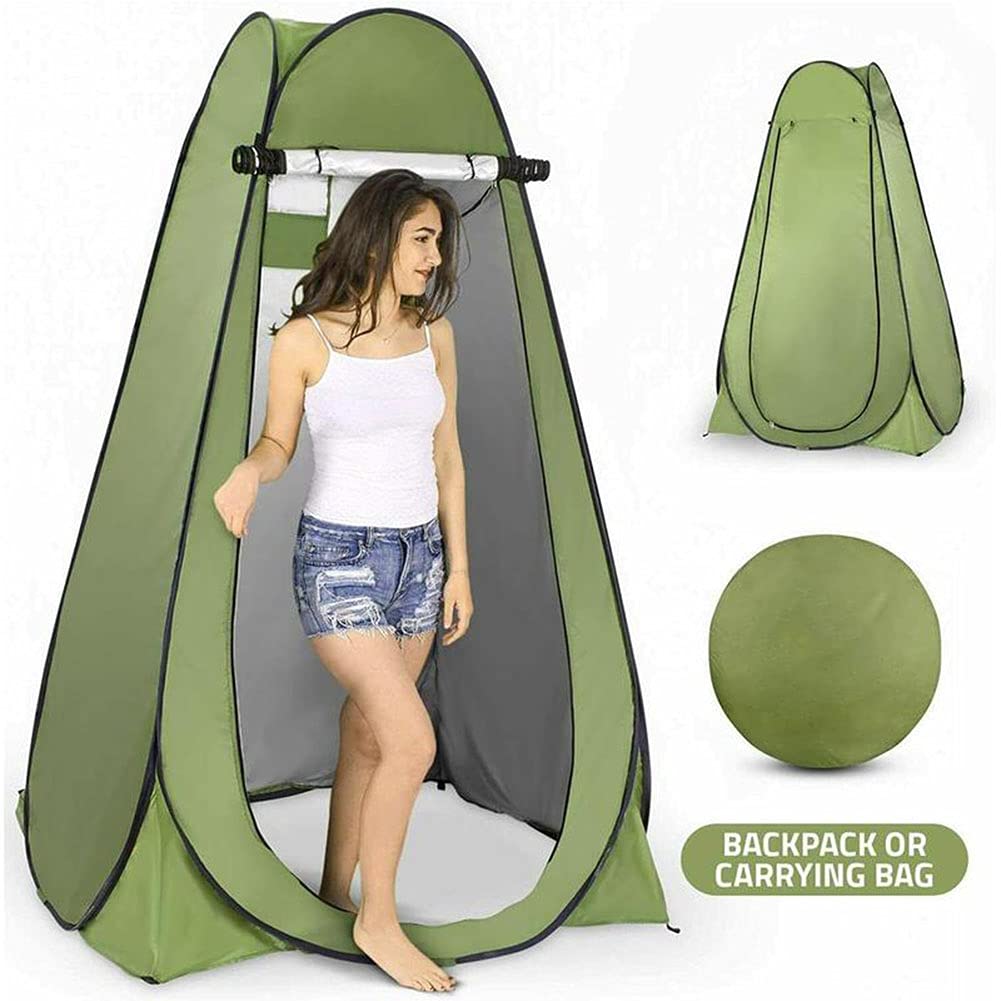 Tenda Cabina Da Spiaggia Pieghevole, Tettoia Portatile Con Borsa Da Trasporto Parete Laterale Removibile 183x183cm
