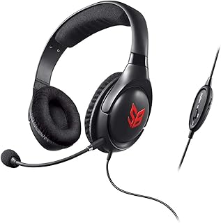 Creative HS-810 SB Blaze - Auriculares de Diadema Cerrados (con micrófono, Control Remoto Integrado, reducción de Ruido) Color Negro