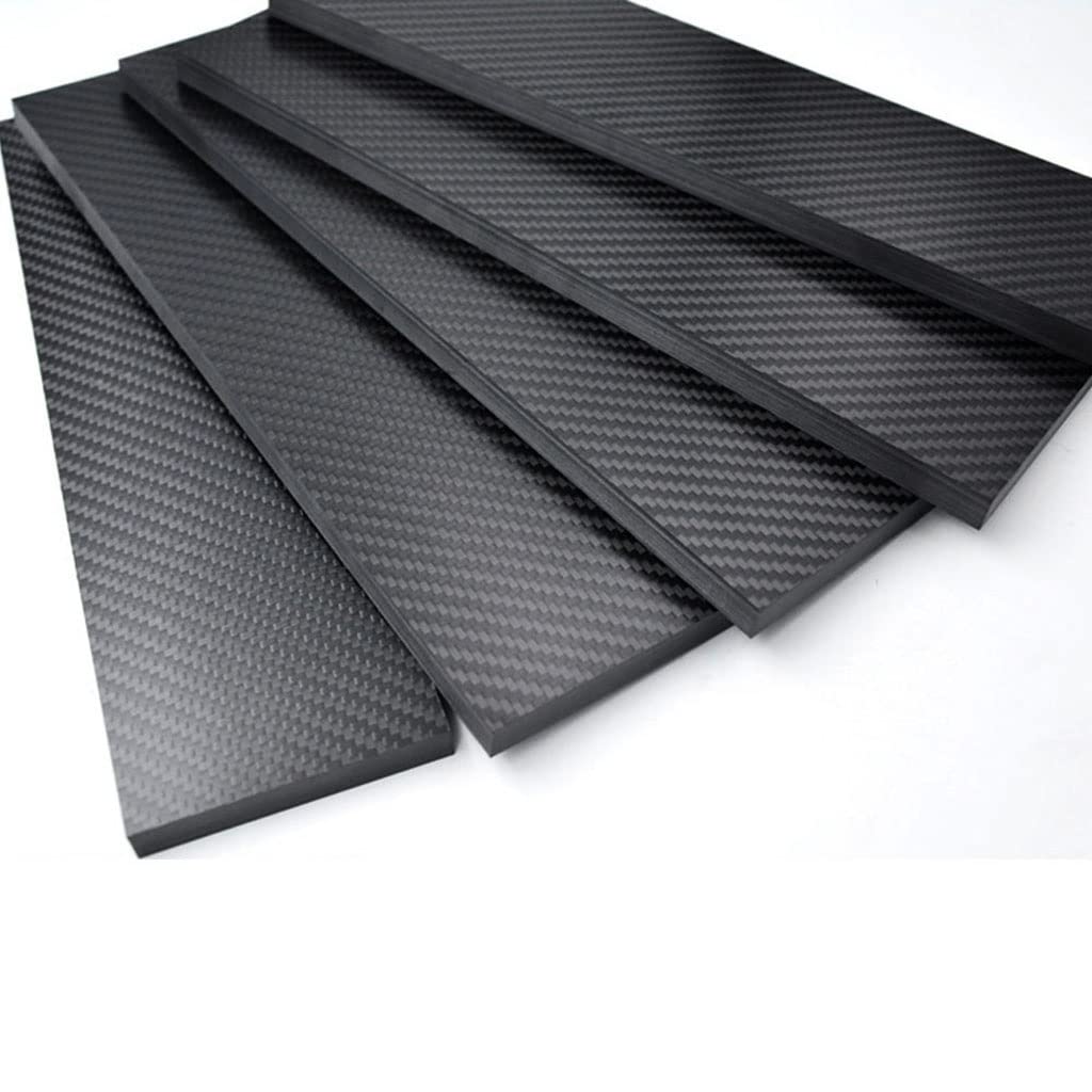 1pcs 3K Carbon-Faser-Blatt-Stärke 0.2-6mm Hochfestes Carbon-Faser-Brett-Carbon-Streifen-Carbon-Flachstreifen (Color : 3.0x24x600mm)