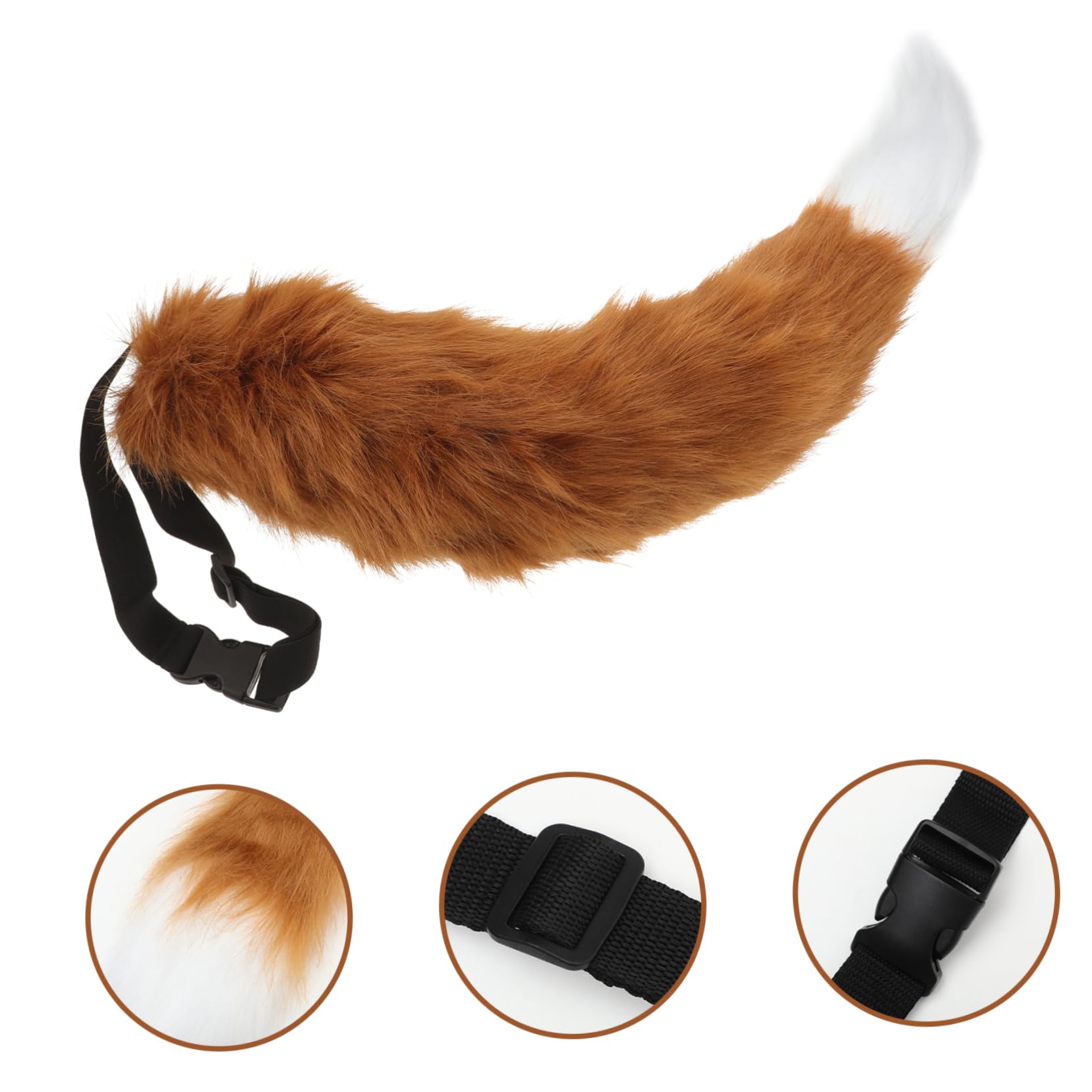 LIFKOME Accesorios De De Animal De Peluche De Animal Cosplay De Para Cosplay De Animal Para Fiesta De Para Halloween Traje De Felpa Brown