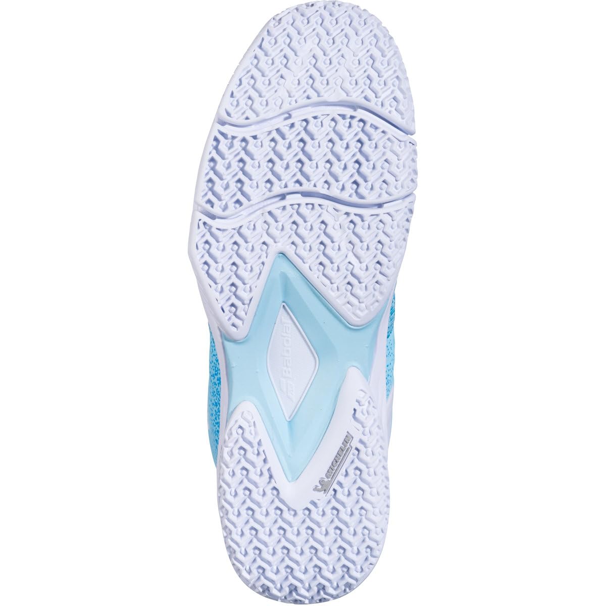 Babolat Mujeres Sensa Zapatillas De Pádel Zapatilla De Pádel Azul Claro-Rojo EU Neu