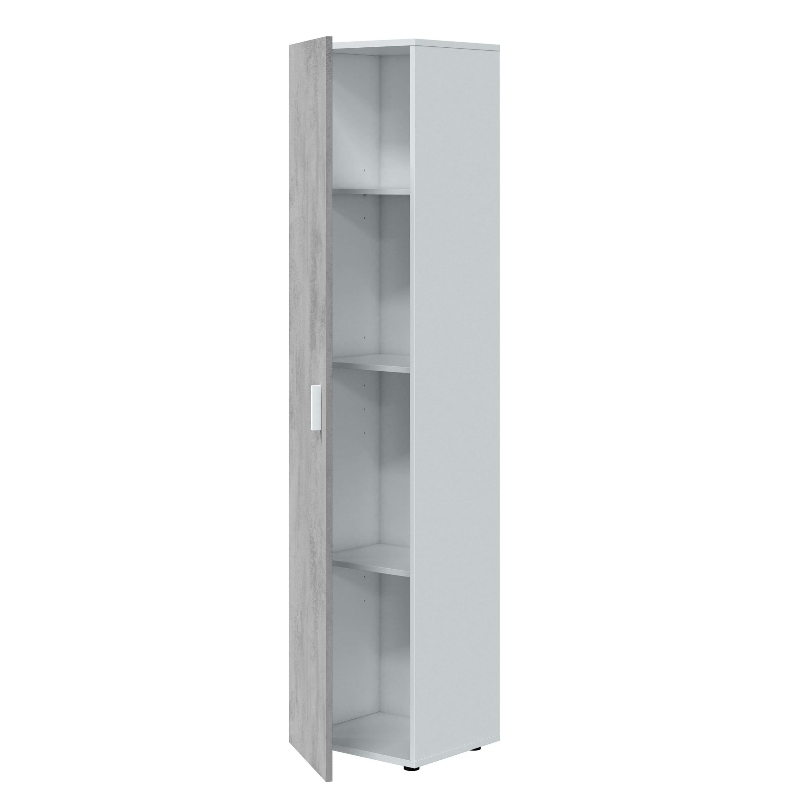 habitdesign armoire 1 porte 3 étagères