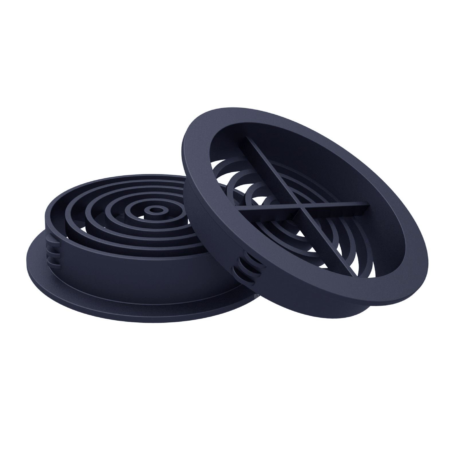 Homesmart Blue/Black 2 X Vivarium Caravan 70Mm Insect Air Vents Highest Air Flow