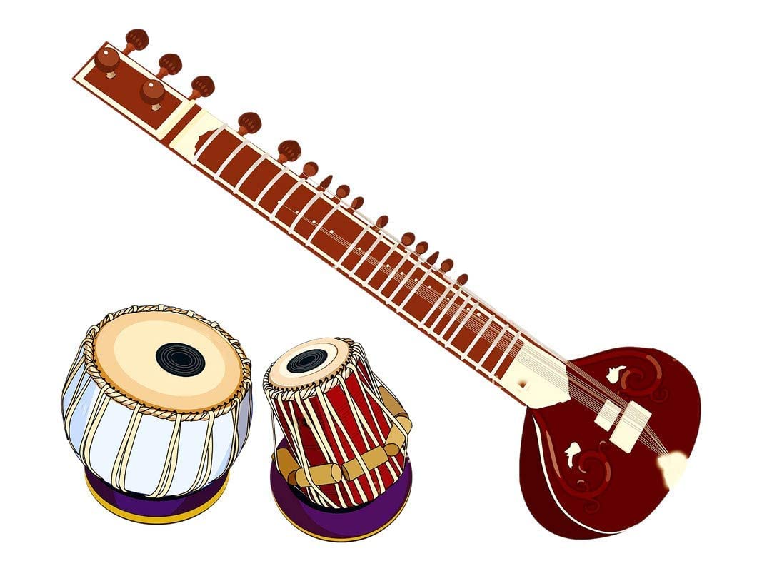 Kaushiki Collection Musical Instruments Wall Sticker for Living Room/Bedroom/Office and All Decorative Stickers (Size :- 76 X 38 cm) (B0BHR1JJKK) Amazon Price History, Amazon Price Tracker