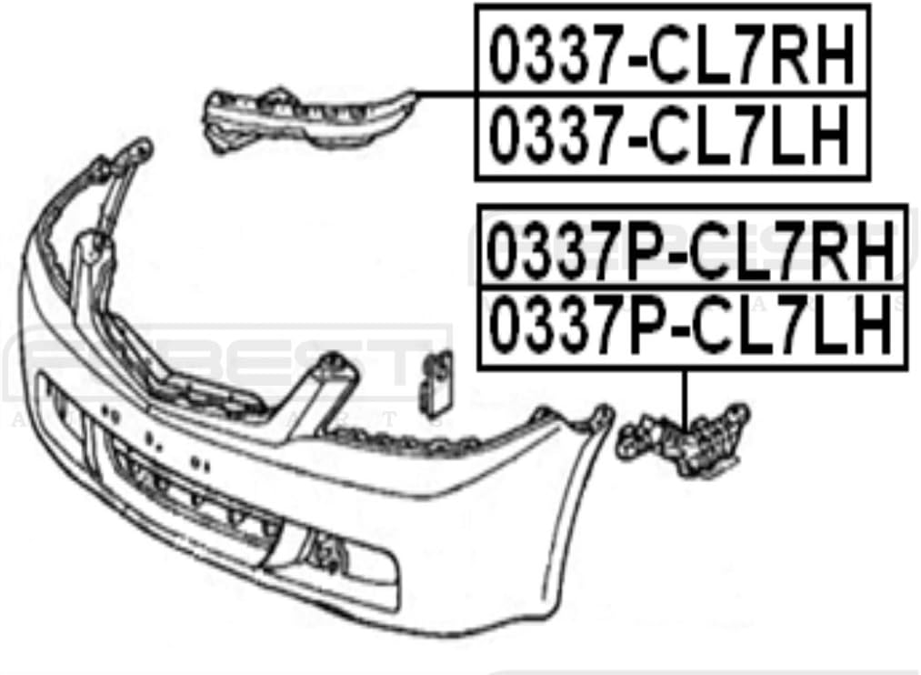 71190-Sea-000 / 71190Sea000 - Retainer Front Bumper Left For Honda