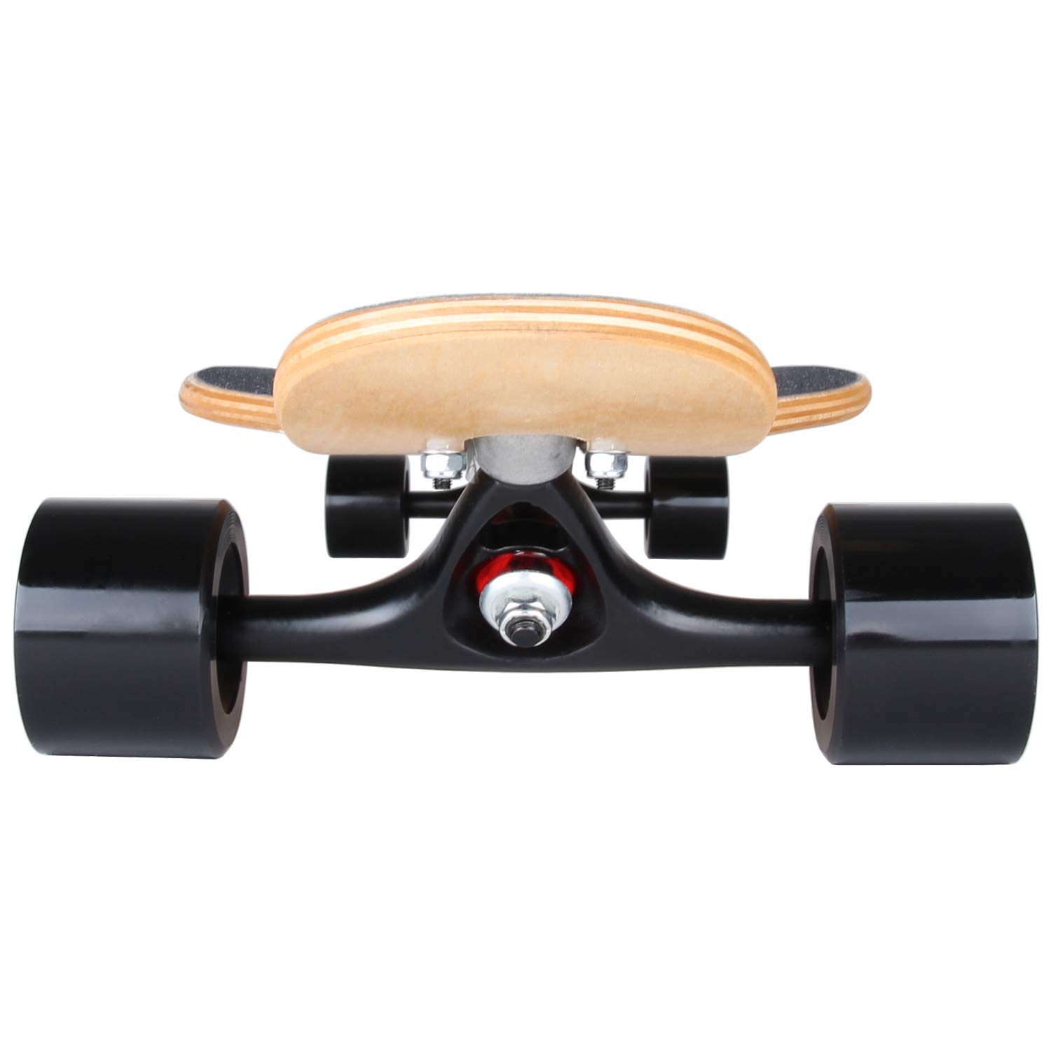 Longboard FunTomia Camber Drop Through – Bois D’érable/bambou, Flex Réglable, Roues 70mm 80A, Roulements Mach1, Outil T Inclus