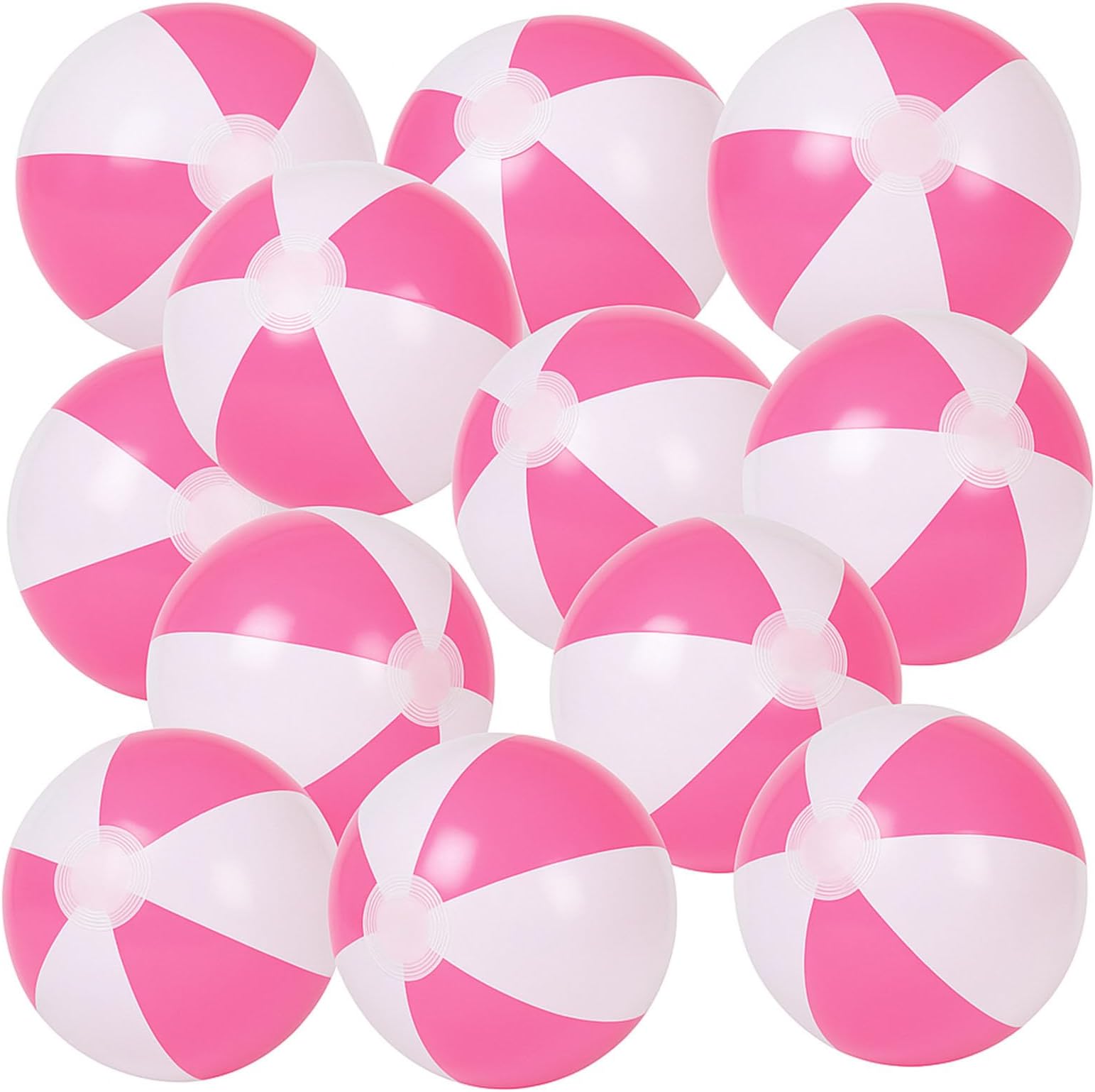 FUTUREPLUSX 12" Beach Balls Bulk(12 Pack) - Inflatable Pool Toys for Kids, Summer Water Games & Luau Decorations - Pool Party Supplies, Birthday Favors, Summer Fun Gifts