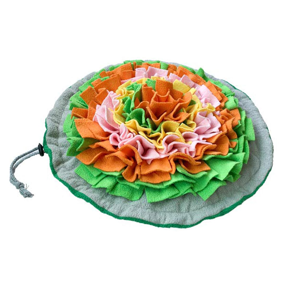 Sarini Dog Sniffing Mat Interactive Foraging Puzzle Blanket Olfactory Feeding Bowl Olfactory Mat Suitable For Cats Puppies Small And Medium Sized Pets
