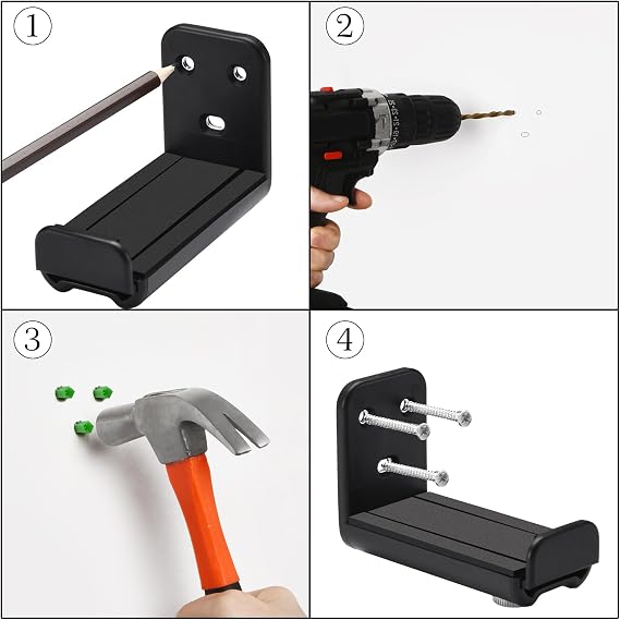 Universal Soundbar WallMount, Adjustable Soundbar Bracket with Hardware Kit | Wall mount for most soundbars (Samsung, Bose, JBL, LG, Sony). Adjustable depth 85-135mm. Holds 44 lbs. Non-slip, tool-free.