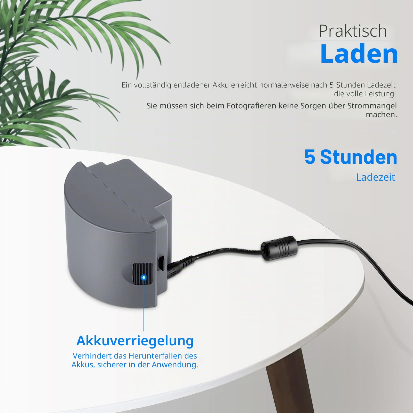 NEEWER Li-Ionen Akku Hohe Kapazität Wiederaufladbare Blitz Ersatzakku für Q300 Vision4 ML300 Outdoor Studio Blitzgerät