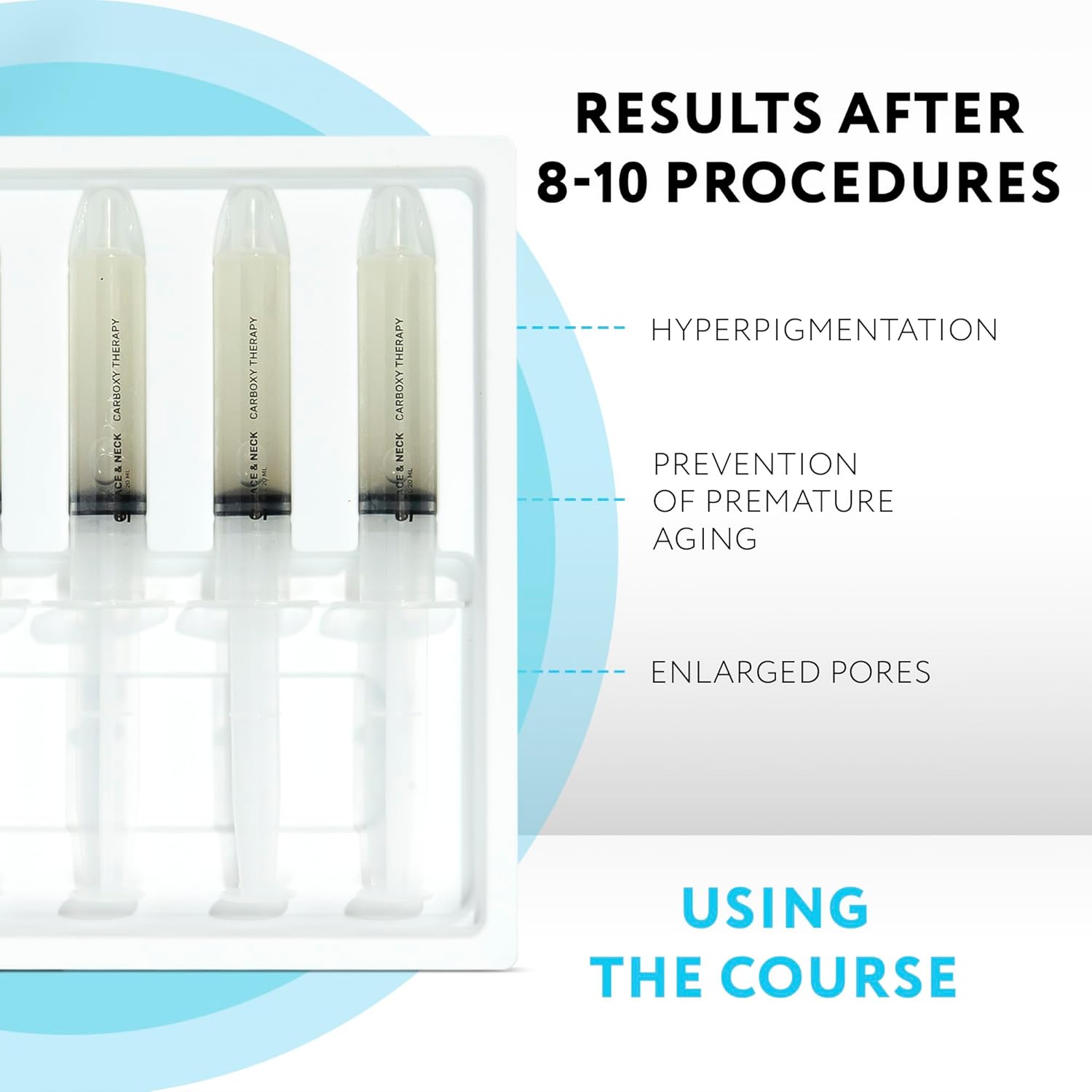 Name Skin Care Korean Carboxy CO2 Therapy Face & Neck Mask Set of 5 - Hydrating Oxygen Carboxytherapy Skincare Sheet Masks - Moisturizing Anti Aging Pore Tightening Brightening Facial Treatment Gel - Image 6