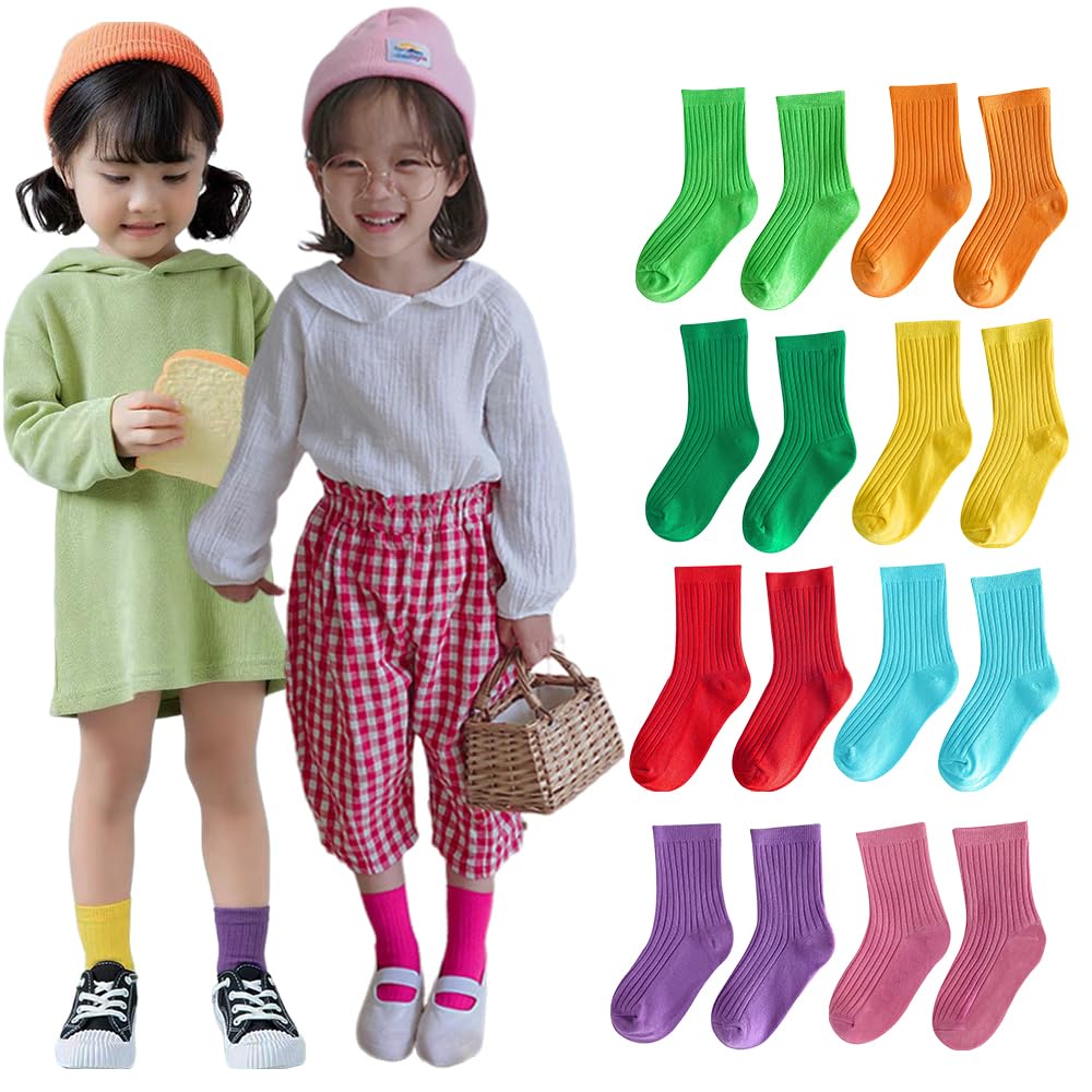 Amazon.co.jp: [ZGKULAEAOW] キッズ ネオンカラー 靴下 子供