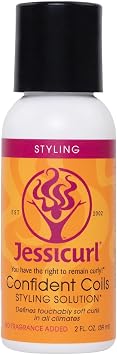 Jessicurl Confident Coils Styling Solution, No Fragrance Added, 2 Fl oz. Curl Cream for Humidity Control and Frizz Control, Curly Hair Products, Styling Cream