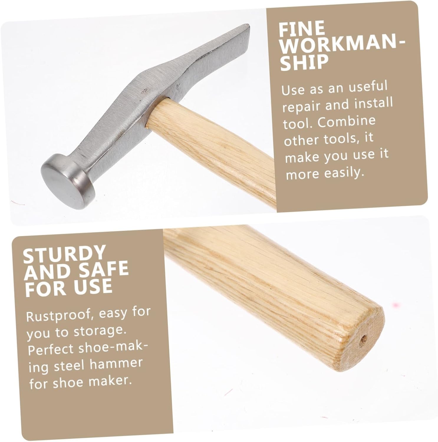 Show Repair Tool Hammer for Shoe-making Household Use Lightweight Design for Crafts Jewelry and Repairs