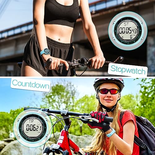 Digital Sports Watch for Boys and Girls Swim or Dive 100m Underwater, with Multiple Functions of Alarm Clock, Stopwatch, Countdown, Dual Time, 12 and 24 Hour Format Switchable, Silicone Band3