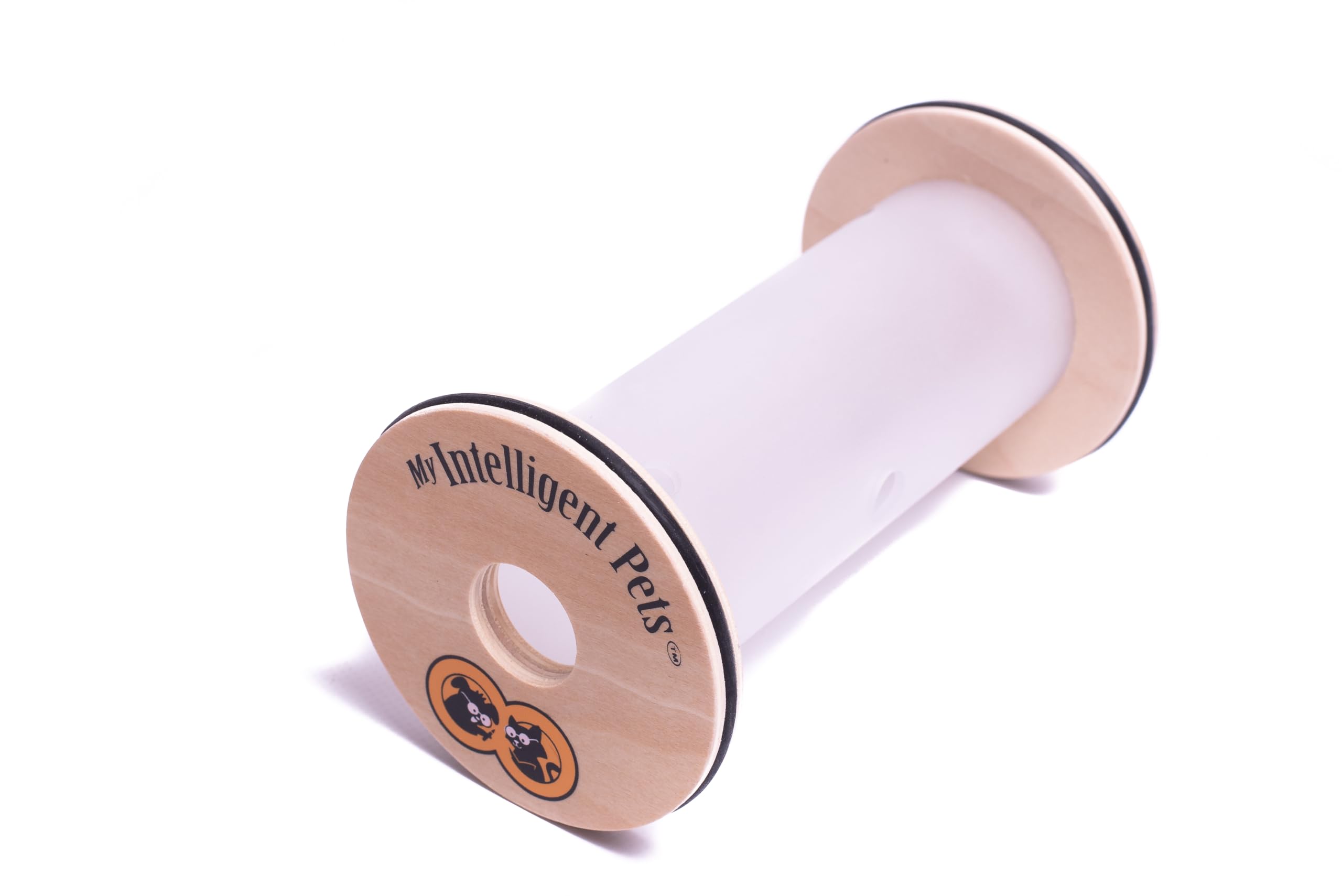 My Intelligent Dogs Happy Roll Interactive Wooden Cat and Dog Toy, Intelligent Toy for Dogs and Cats