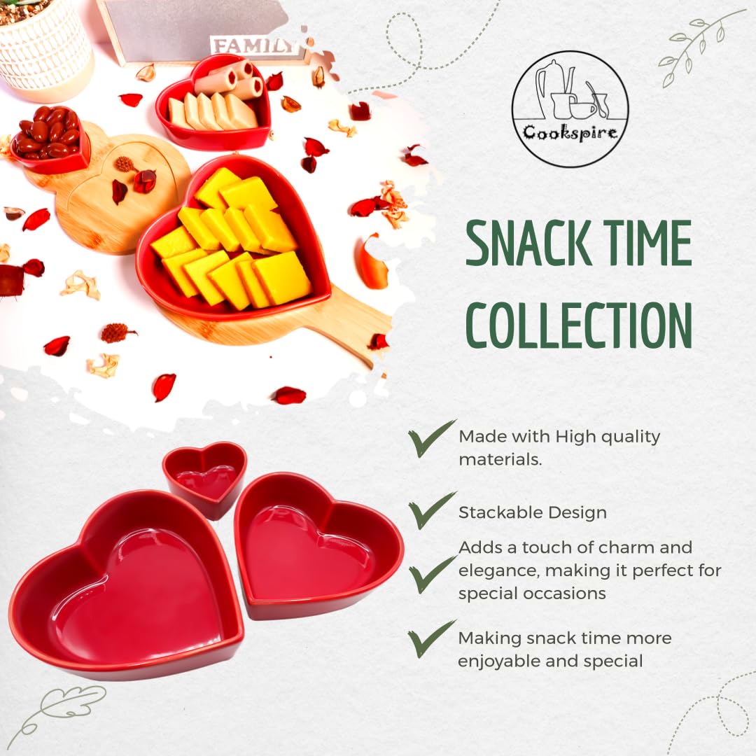 Snack Time Collection - Juego de 3 cuencos de porcelana duradera de diferentes tamaños con bandeja de bambú ajustable - Lujo moderno para aperitivos - Perfecto para salsas, frutos secos, caramelos,