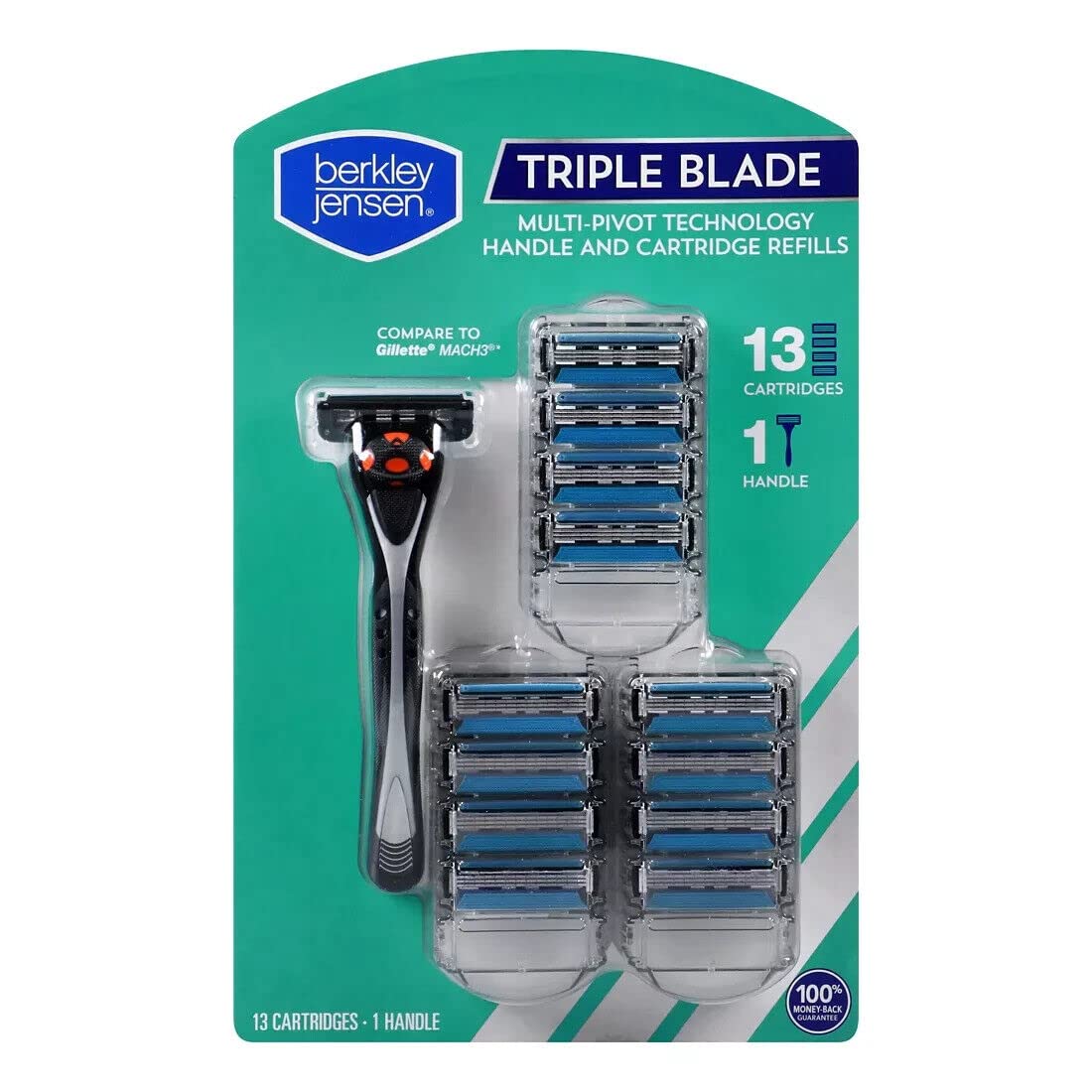 Berkley Jensen Men's Triple Blade Shaving System Handle