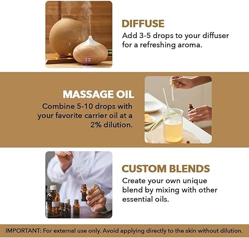 Miniatura 229 de Aceite Esencial Majestic Pure con cuentagotas de vidrio - 100% puro y natural - Aceites esenciales para difusor, aromaterapia, fabricación de jabón