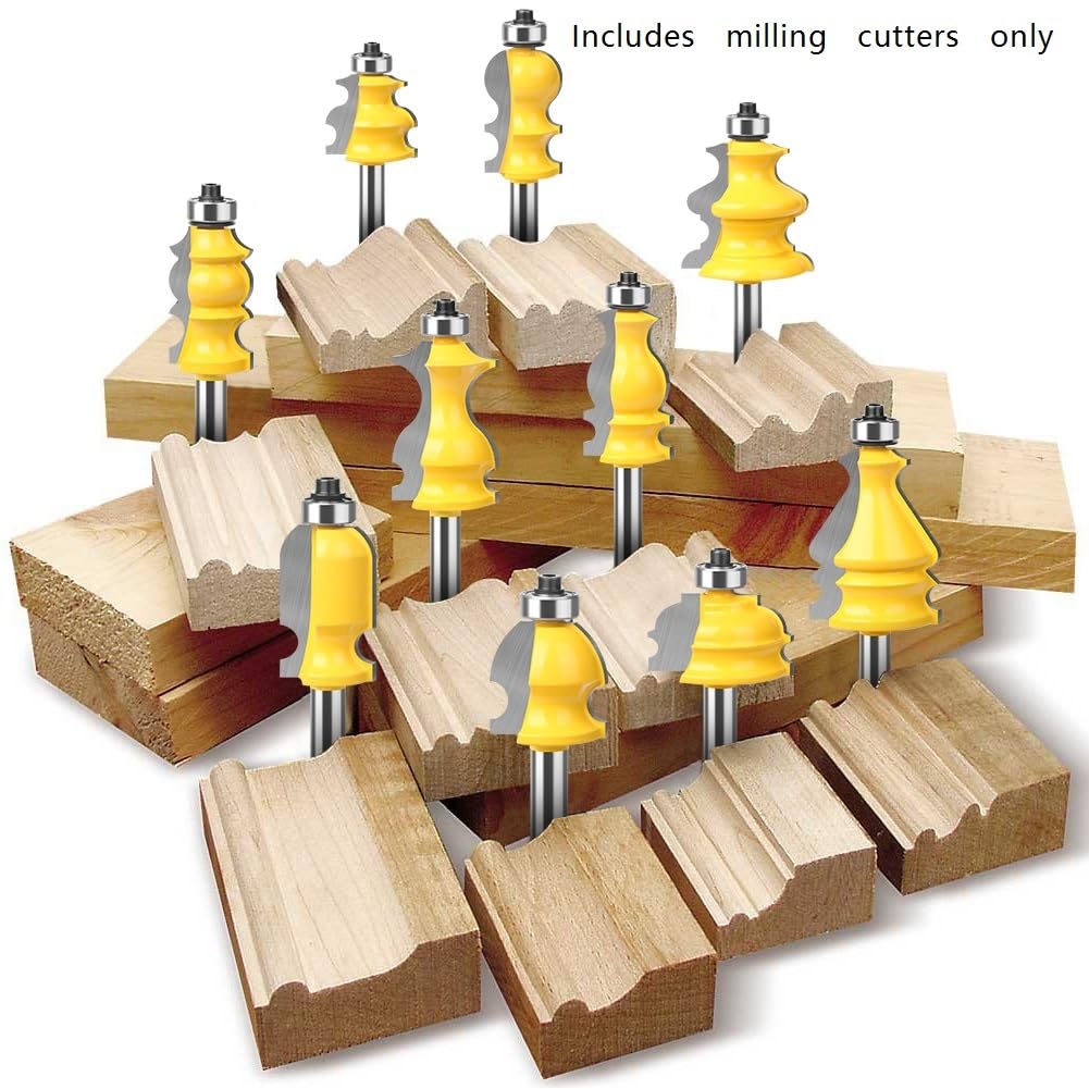 1 Stück Fräser Architekturformfräser, Holzschnitzprofilschneider for Schranktürverkleidung(12mmX25.4mmX72.5mm)