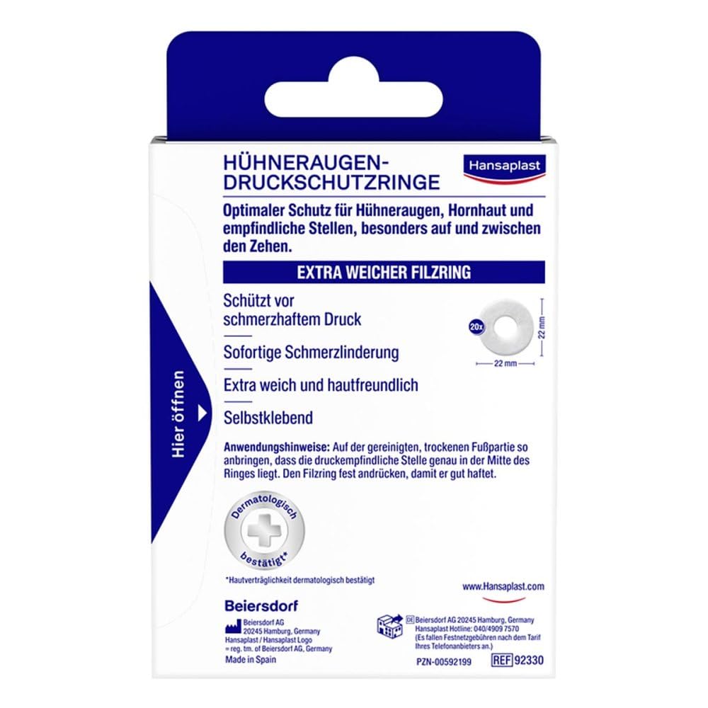 Hansaplast Druckschutzring klein 20 stk