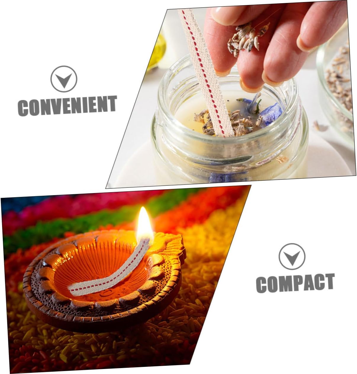 PRETYZOOM 3 Rolls Kerosene Lamp Wick Replacement Cotton Wick for Oil Lamps
