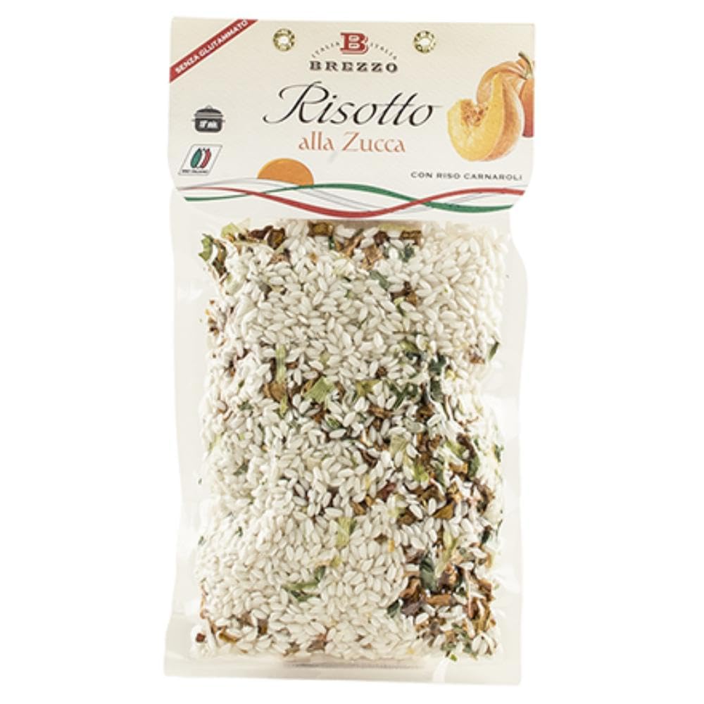 Brezzo Tris di Risotti de 300 g au radicchio, Citrouille et champignons cèpes