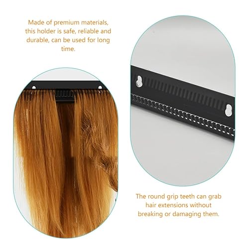 Miniatura 2 de Herramientas para trenzar el cabello, 2 unidades, soporte de extensión de cabello acrílico, soporte para extensiones de cabello, soporte para
