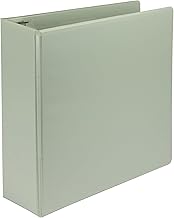 Samsill Plant-Based 3 Inch Durable D-Ring, Made in USA, View Binder, Eco-Friendly, USDA Certified Biobased, Single, Sage Green