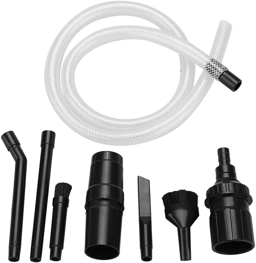 ROBTLE 9Pcs/Set Micro Vacuum Attachments, Universal Cleaning Kit Multi-Fit Wet Dry Car Vehicle Tool for Compact Wet Dry Shop Vacuum