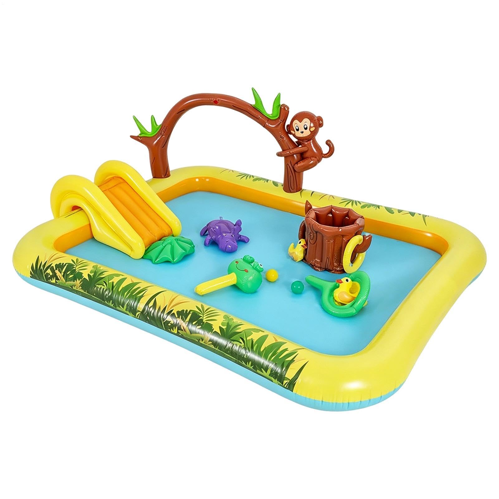 Kids Inflatable Pool Inflatable Jungle Animals Fun Pad