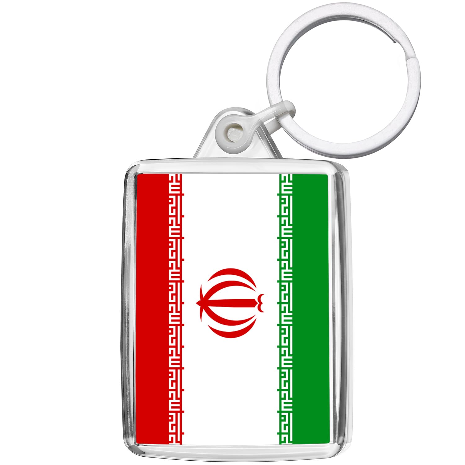 Pixly® Iran Flag Keyring Key Fob Country Keychain Keepsake Islamic Republic Souvenir Iranian Gift