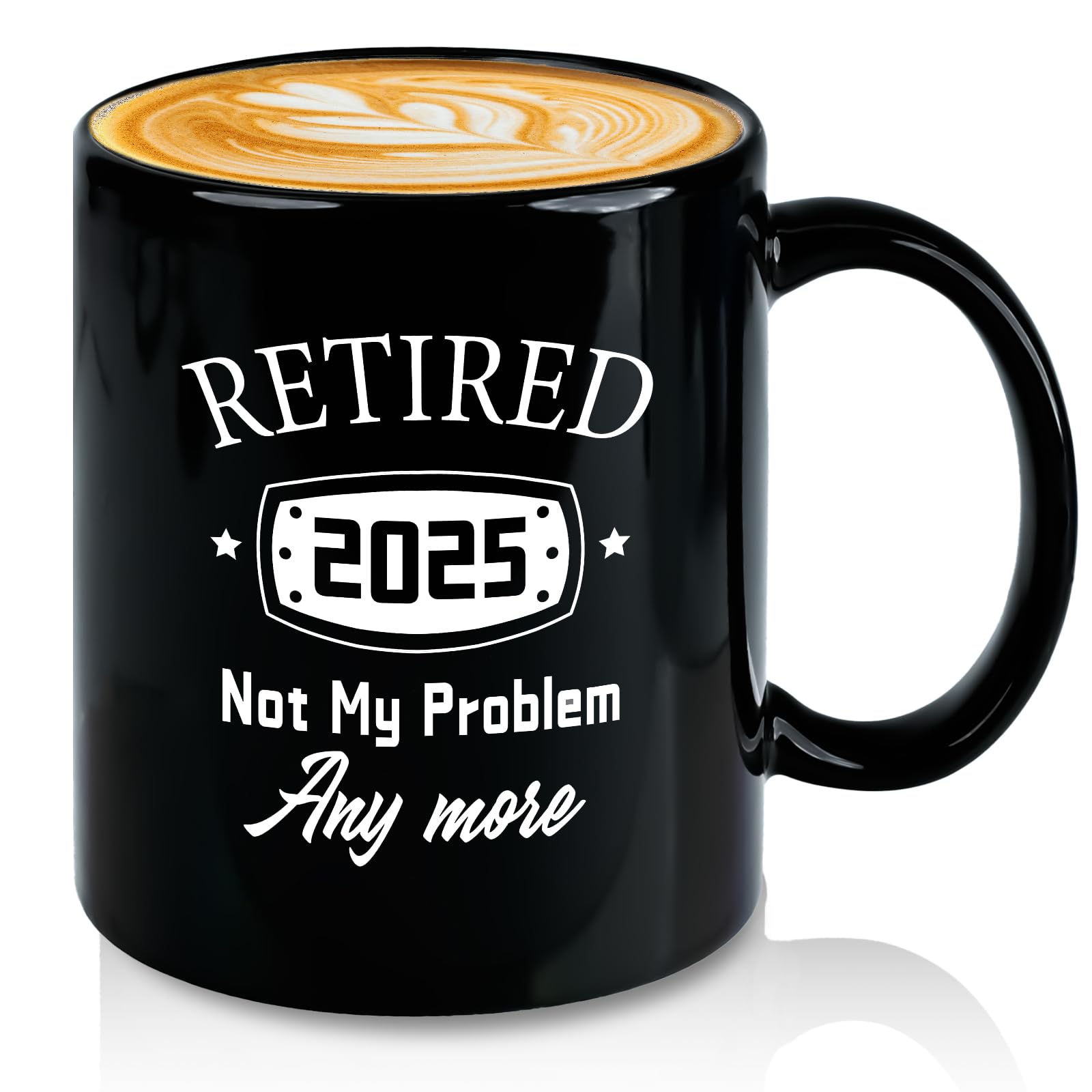 Slugeren Retirement Gifts for Women Men, Retired 2025 Not My Problem Anymore Coffee Mug 11Oz, Retirement Gift for Retiree Grandpa Grandma Friend