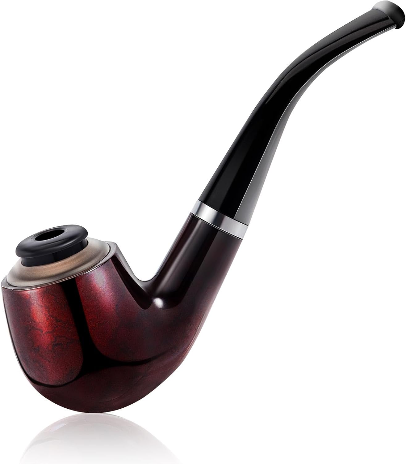 Threlaco Detective Fake Pipe Prop Toy - Realistic Plastic Costume Accessory for Halloween Cosplay & Stage Dress Up